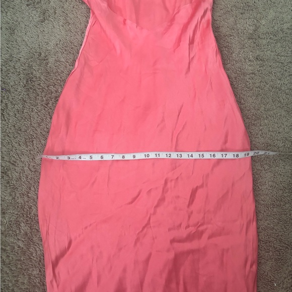 Capri Diamonte Slip Maxi Dress Melon Pink Large FairyCore Coquette Prom Babydoll - Picture 10 of 11